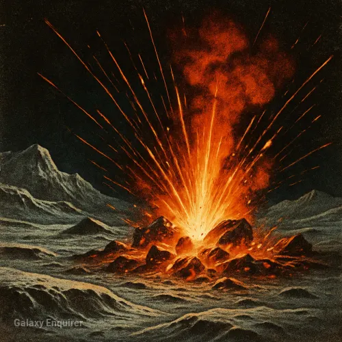 GALAKTISCHER KNALL IN DER EISENÖDE LYSAR-THETA: EIN UNGLAUBLICHER FUNKENSTURM ERSCHAFFT PANIK AUF DEM EISENMOND EM-11!