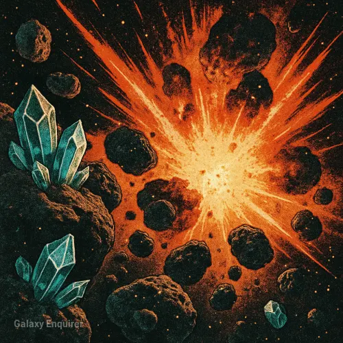 KATASTROPHE IM ASTEROIDENCLUSTER AC-12! QUANTUM-KRISTALLE EXPLODIEREN IN FLAMMENMEER!