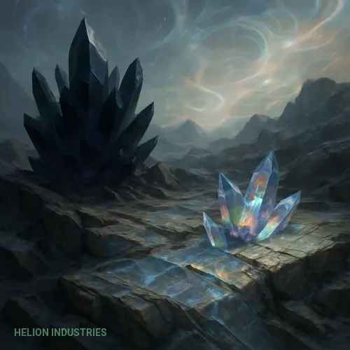 Dunkelstrom-Kristall & Prismaresonator-Fragment