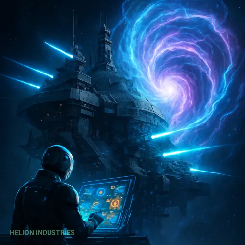 Das Flüstern der Luminarkon-Konglomeratstation im Hyperraumriss